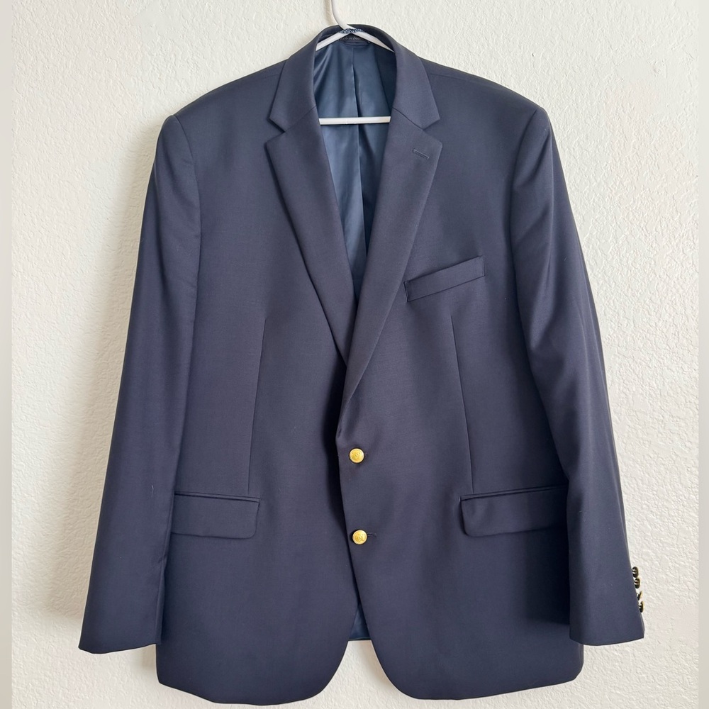 Lauren Ralph Lauren Navy Sport Coat with Gold Buttons
